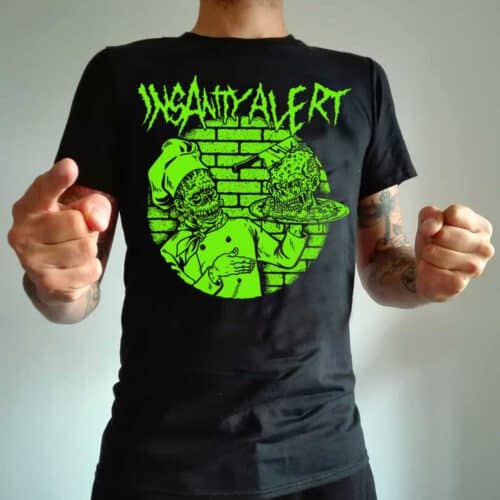 insanity alert zombi cook shirt